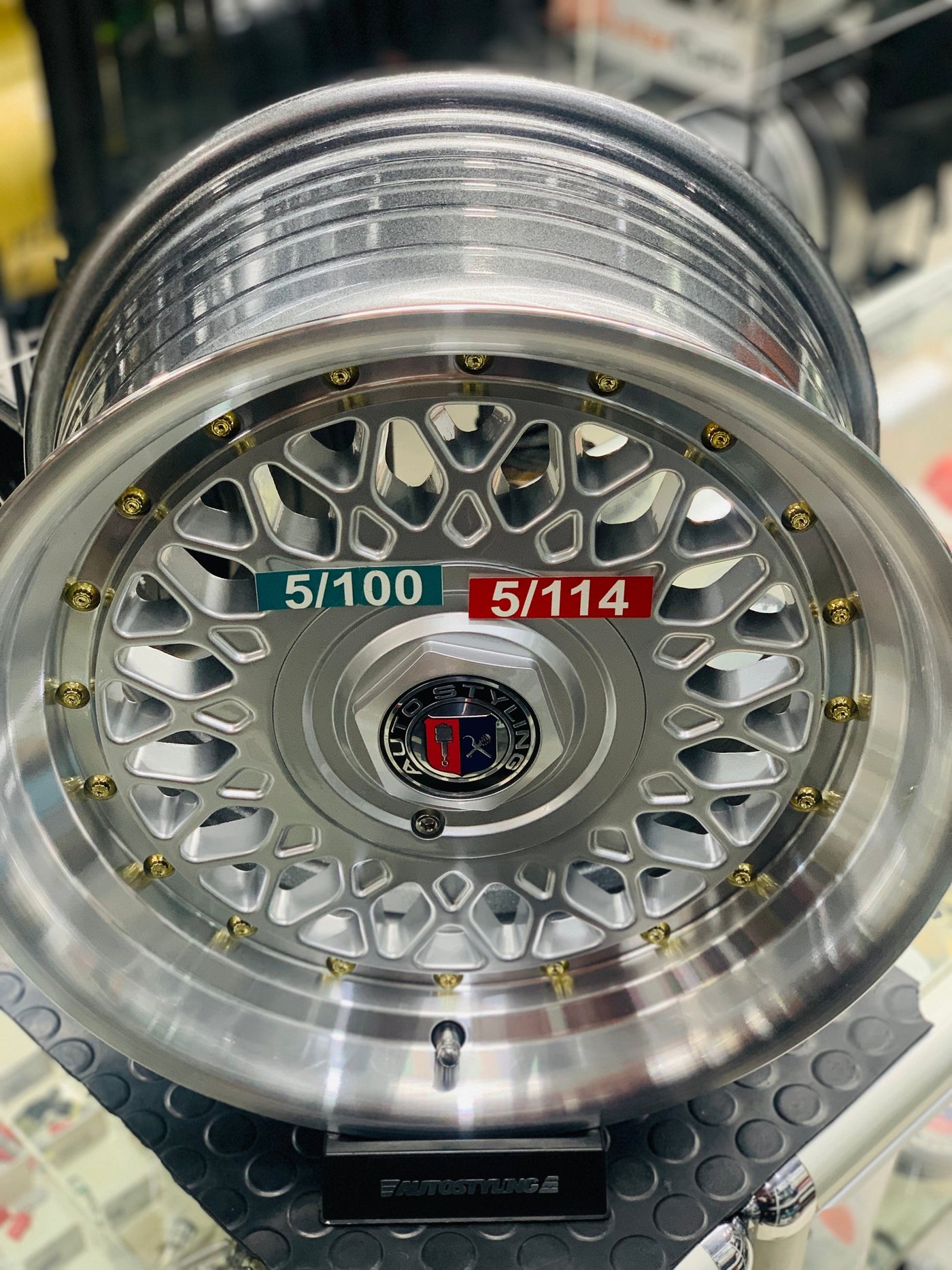 15” AS- PMESH SILVER  5x100 & 5x114 silver  wheels