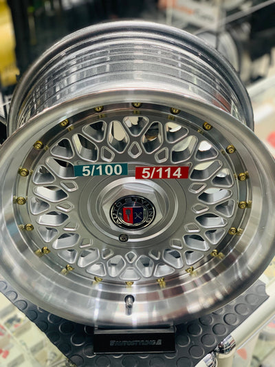 15” AS- PMESH SILVER  5x100 & 5x114 silver  wheels