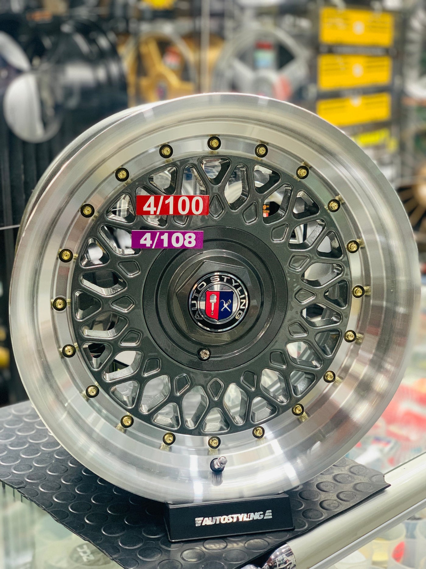 15” AS-PMESH 4x100 & 4x108 gunmetal