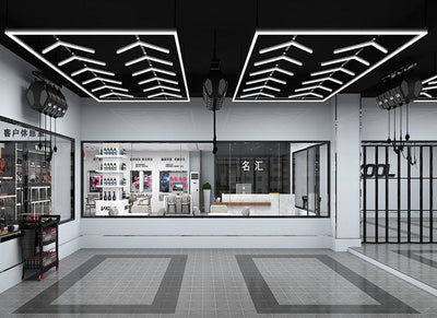 Designer Hexagon /arrow led lights 4.8m x2.4m