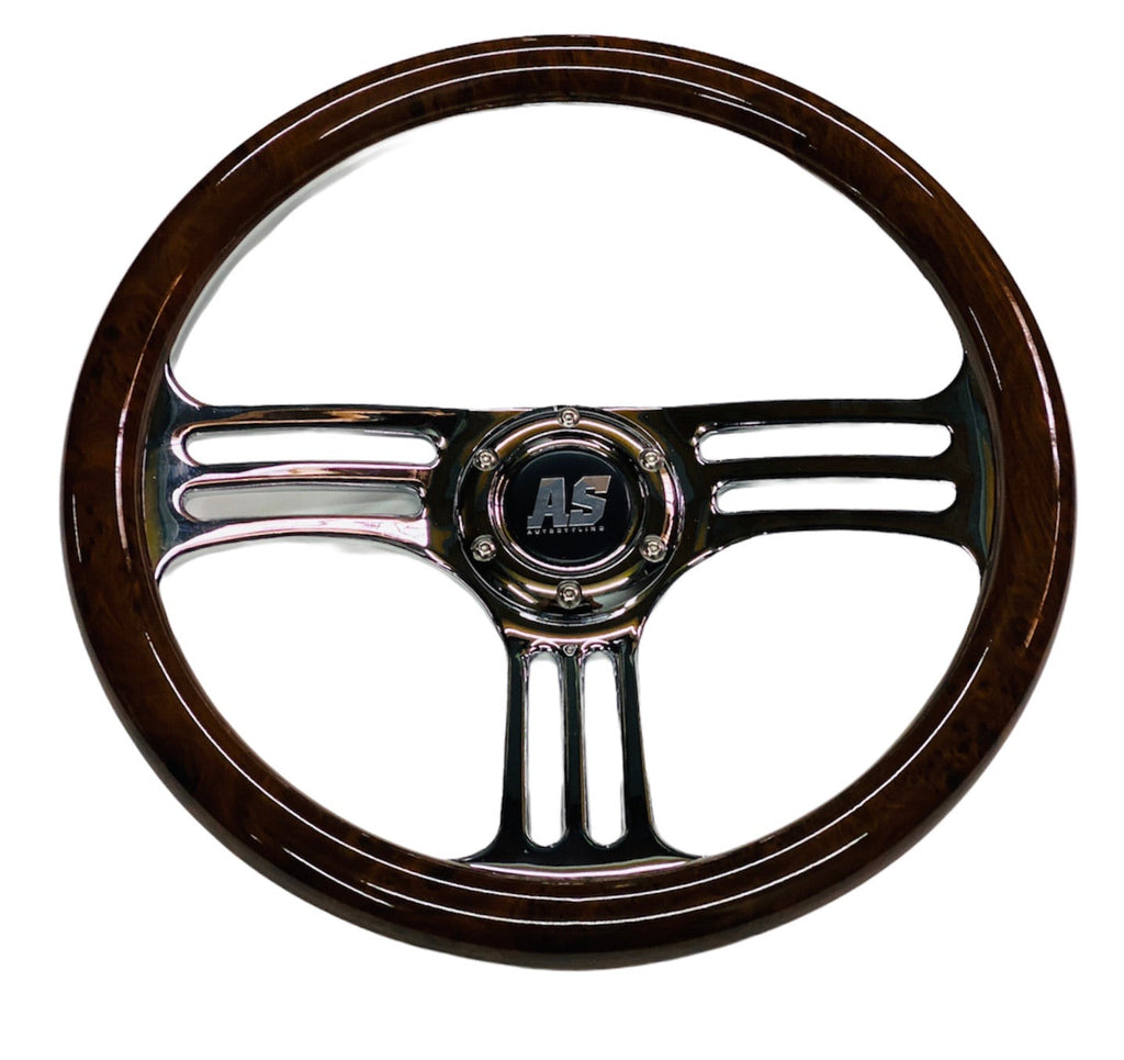 WOOD GRAIN STEERING WHEEL