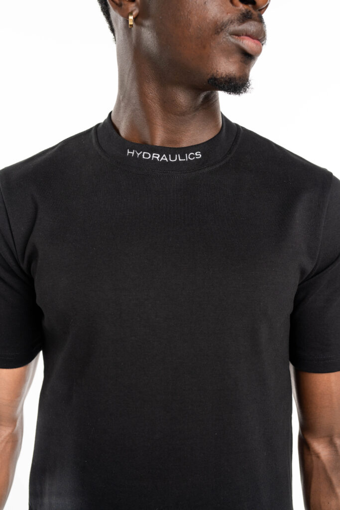 Hydraulics Men’s Logo Embroidered Collar Tee Black V2
