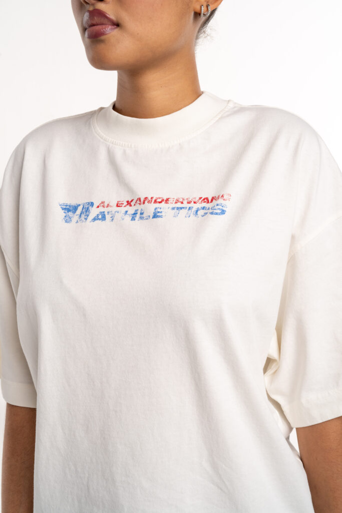 Alexander Wang Graphic Unisex SS Tee Vintage White UCC2251835 120