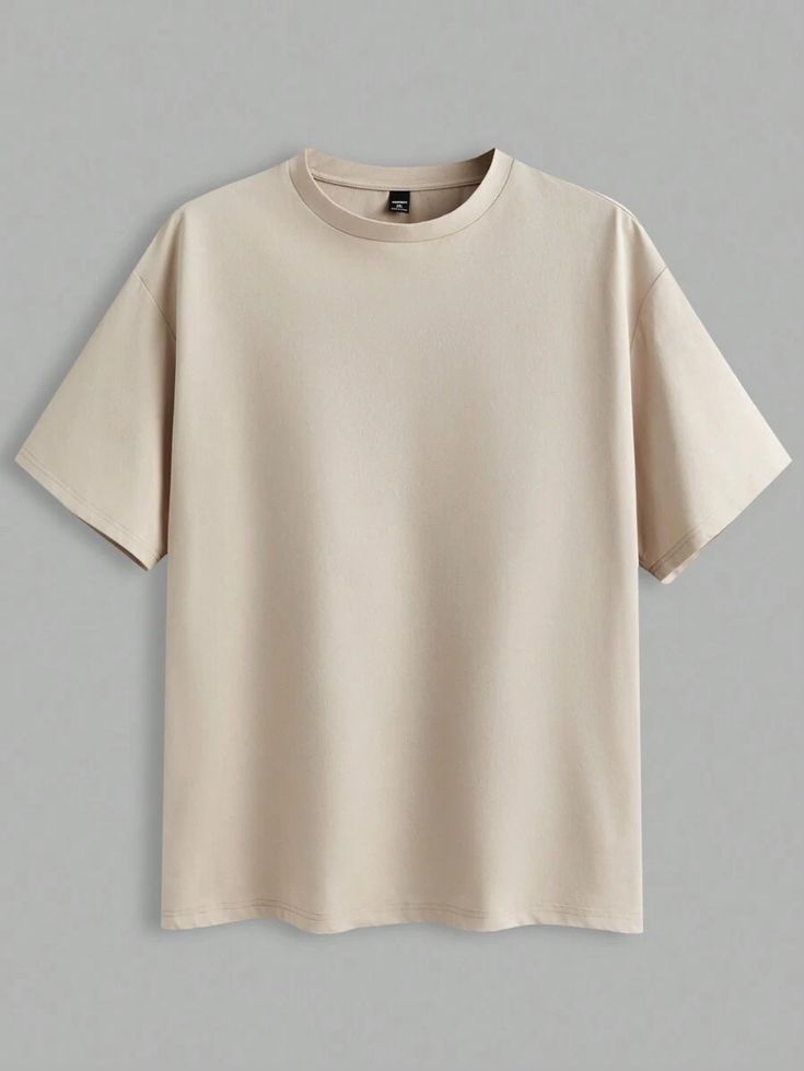 Men's Solid Color Fitted Crew Neck Short Sleeve T-Shirts