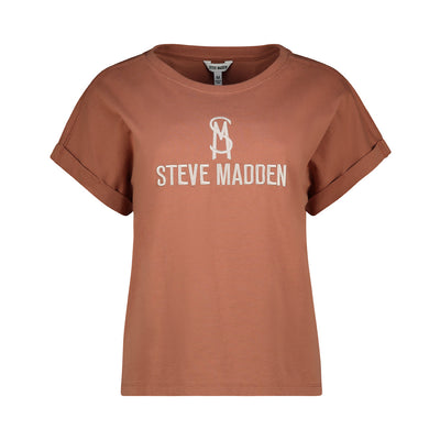 CALI LADIES KNITTED T-SHIRT RUST