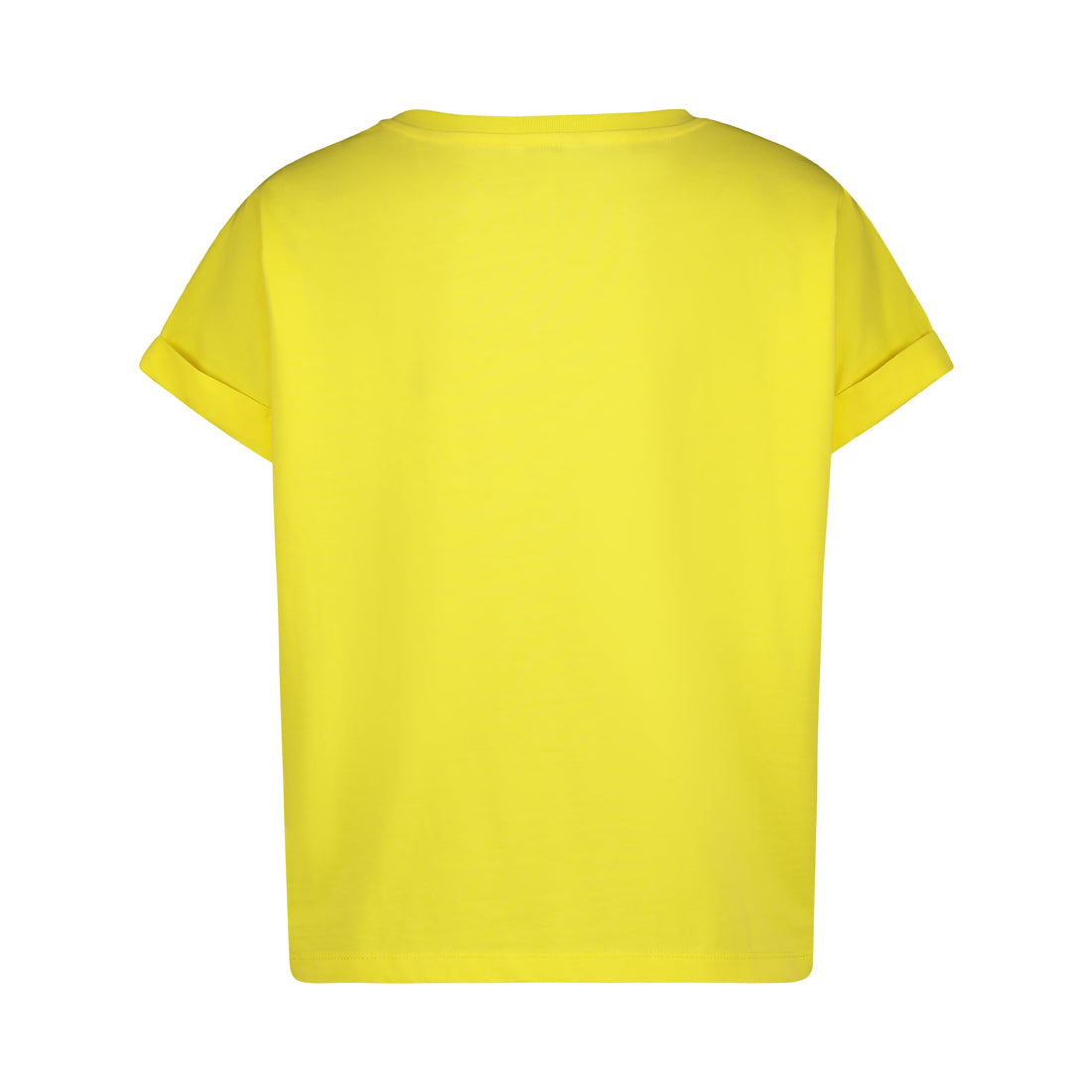 CALI LADIES KNITTED T-SHIRT YELLOW