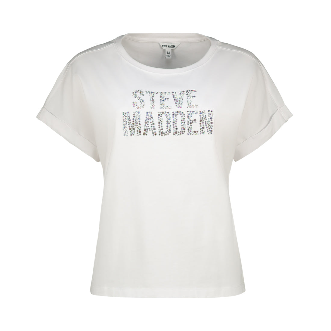 GISELLE LADIES KNITTED T-SHIRT WHITE