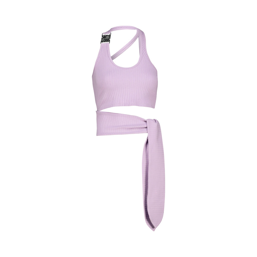 CLAIRE LILAC A-SYMERTRICAL STRAPPY TOP